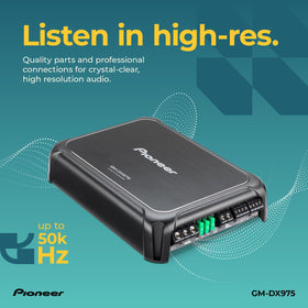 Pioneer GM-DX975 remote bass knob lets you adjust bass from the driver seat.