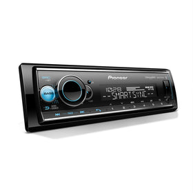 Pioneer MVH-S522BS front panel for clear dashboard control and security.
