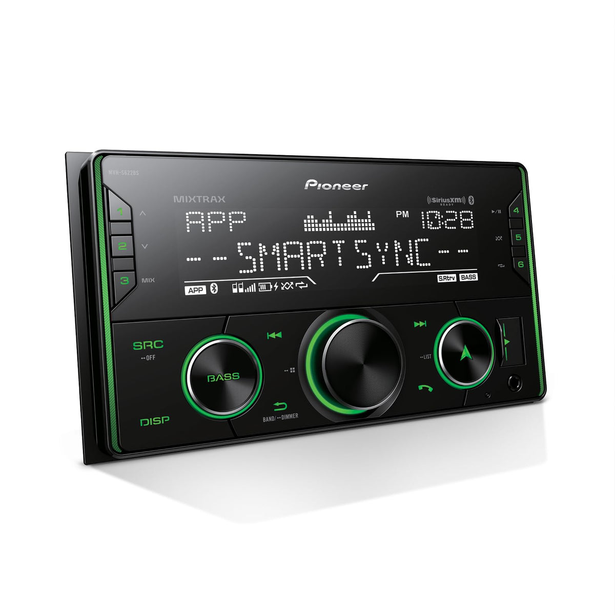 Pioneer MVH-S622BS Bluetooth panel for hands-free calls and music
