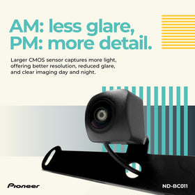 Pioneer ND-BC011 compact 7/8-inch design for discreet rear installation and clear view.