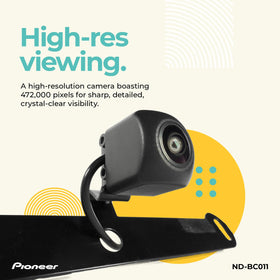 Pioneer ND-BC011 high-resolution 472k image for sharp rear imagery.