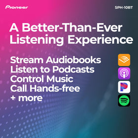 Pioneer SPH-10BT Smart Sync app for navigation and voice control from your phone.