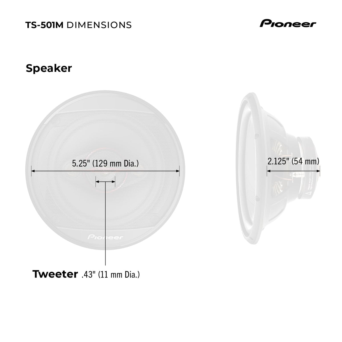 PIONEER boxed pair with label showing model and specs for confident purchase