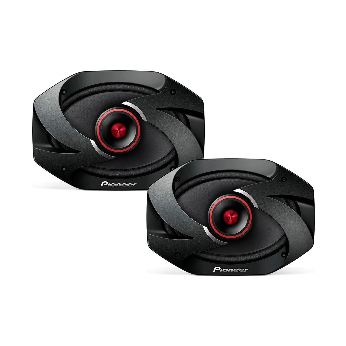 Pioneer TS-6900PRO 6x9 cone close-up highlighting powerful midbass clarity