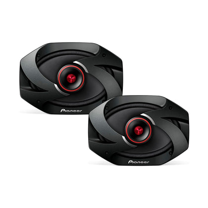 Pioneer TS-6900PRO 6x9 cone close-up highlighting powerful midbass clarity