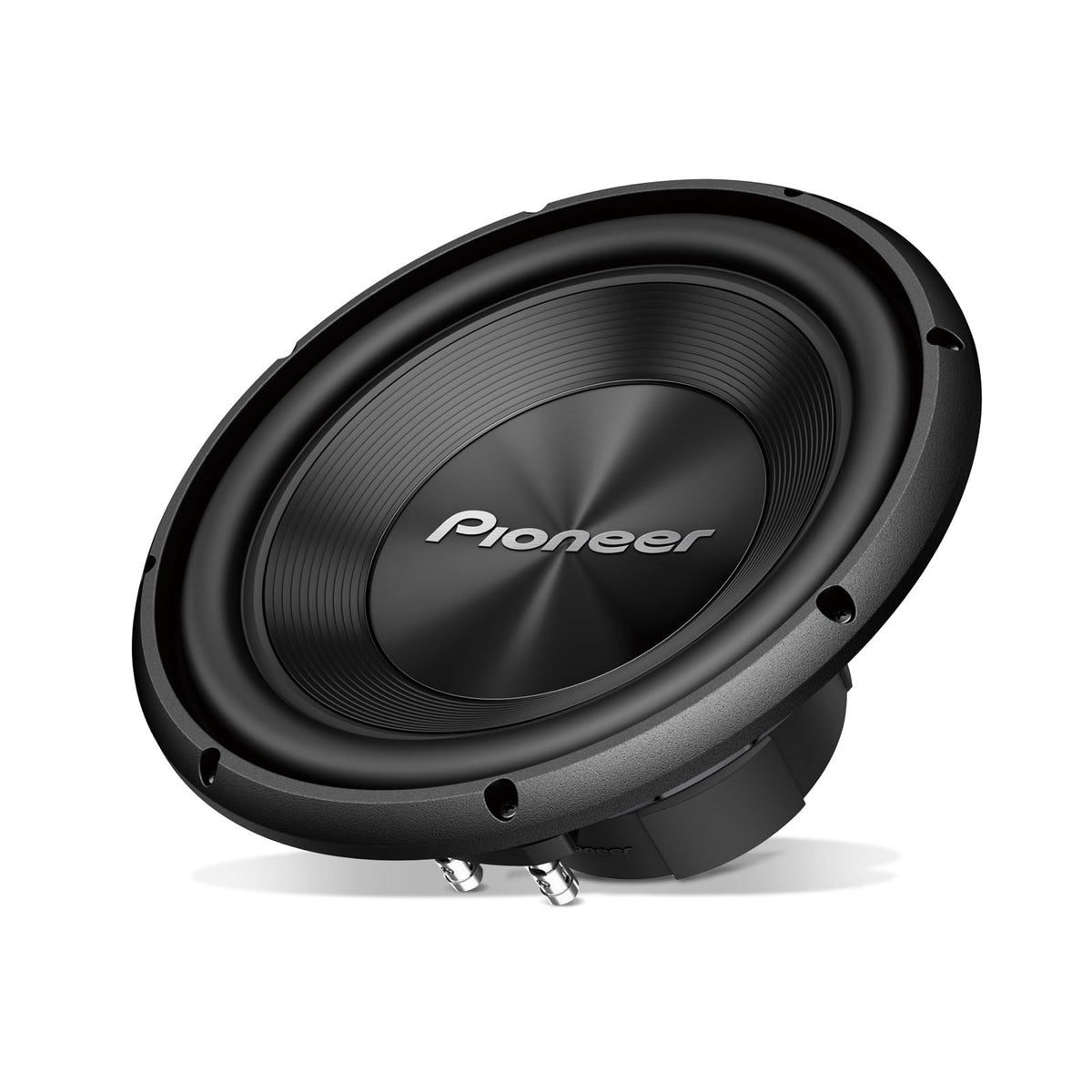 PIONEER TS-A120D4 front-angle view showing deep bass potential for car audio