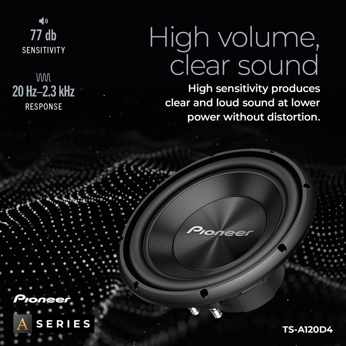 PIONEER TS-A120D4 port-vent-setup illustrates enclosure options for optimal output