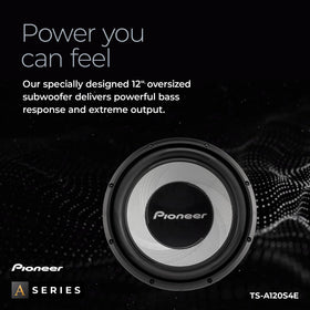 Pioneer TS-A120S4E magnet and voice coil detail showing high power handling