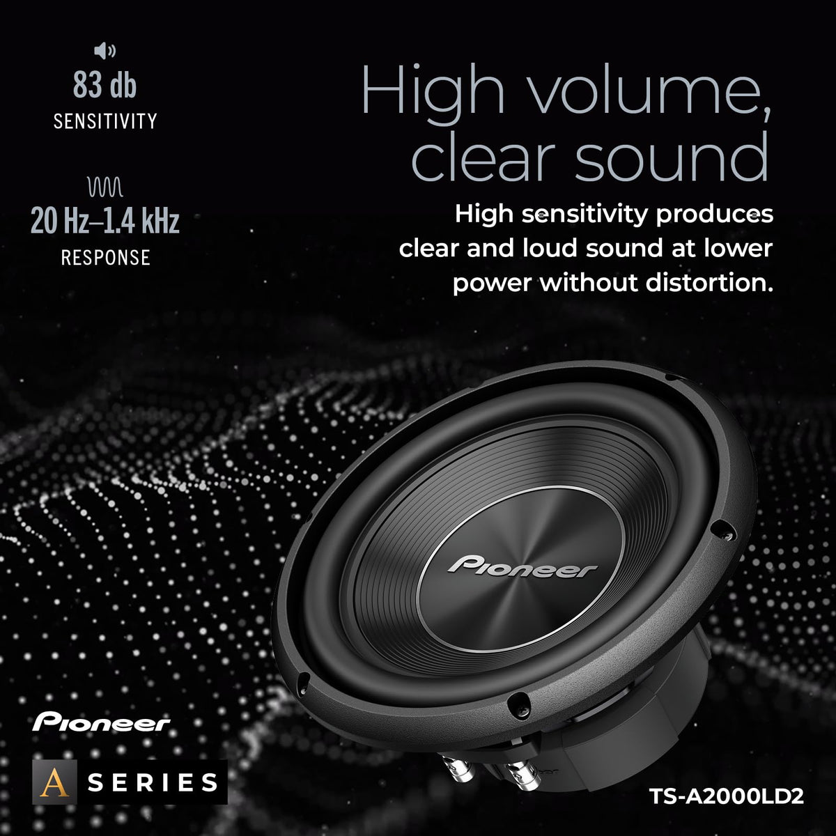 PIONEER TS-A2000LD2 2Ω SVC simplifies wiring and amplifier matching