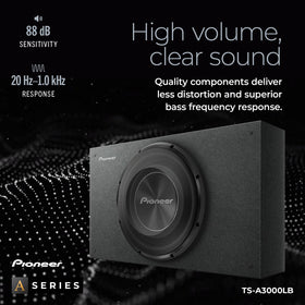 Pioneer TS-A3000LB truck installation fits in pickup cabs.