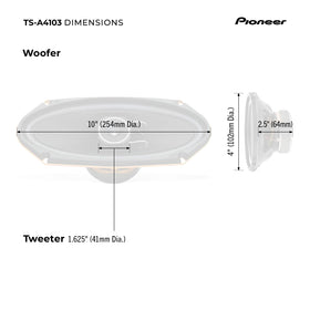 PIONEER TS-A4103 sound-demo-on-road demonstrates clearer highs and balanced mids.