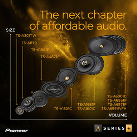 PIONEER TS-A6901C integrated crossover simplifies installation