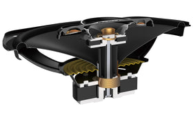 PIONEER TS-A6961F side view highlights slim profile for simple car installation.