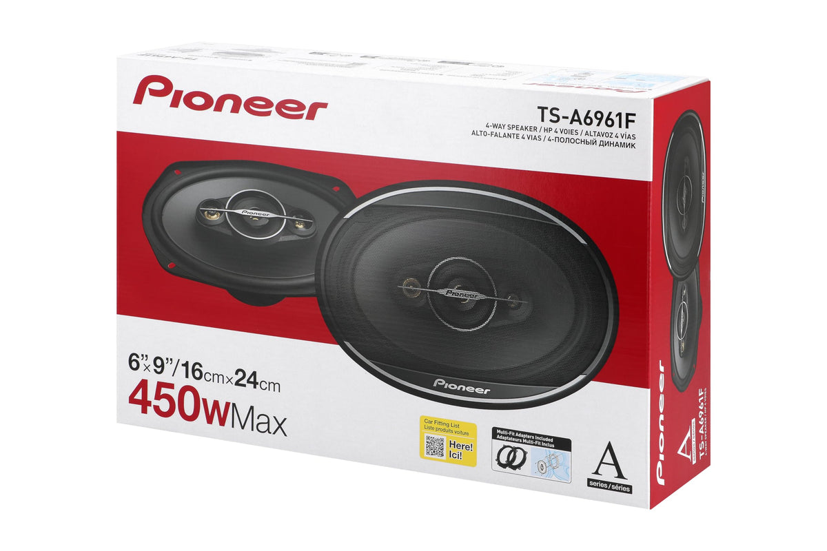 PIONEER TS-A6961F in-dash installation-ready view with OE mounting compatibility.