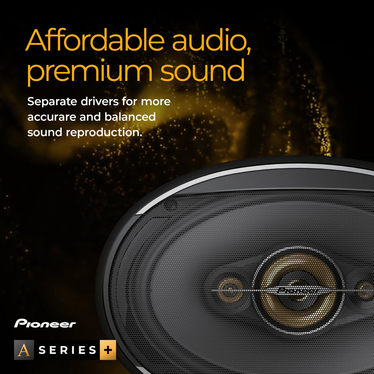 PIONEER TS-A6991F grille and basket highlight sturdy design for daily listening