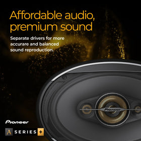 PIONEER TS-A6991F grille and basket highlight sturdy design for daily listening