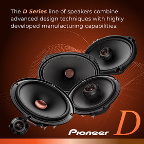 PIONEER TS-D65C tweeter close-up delivering detailed highs and presence.