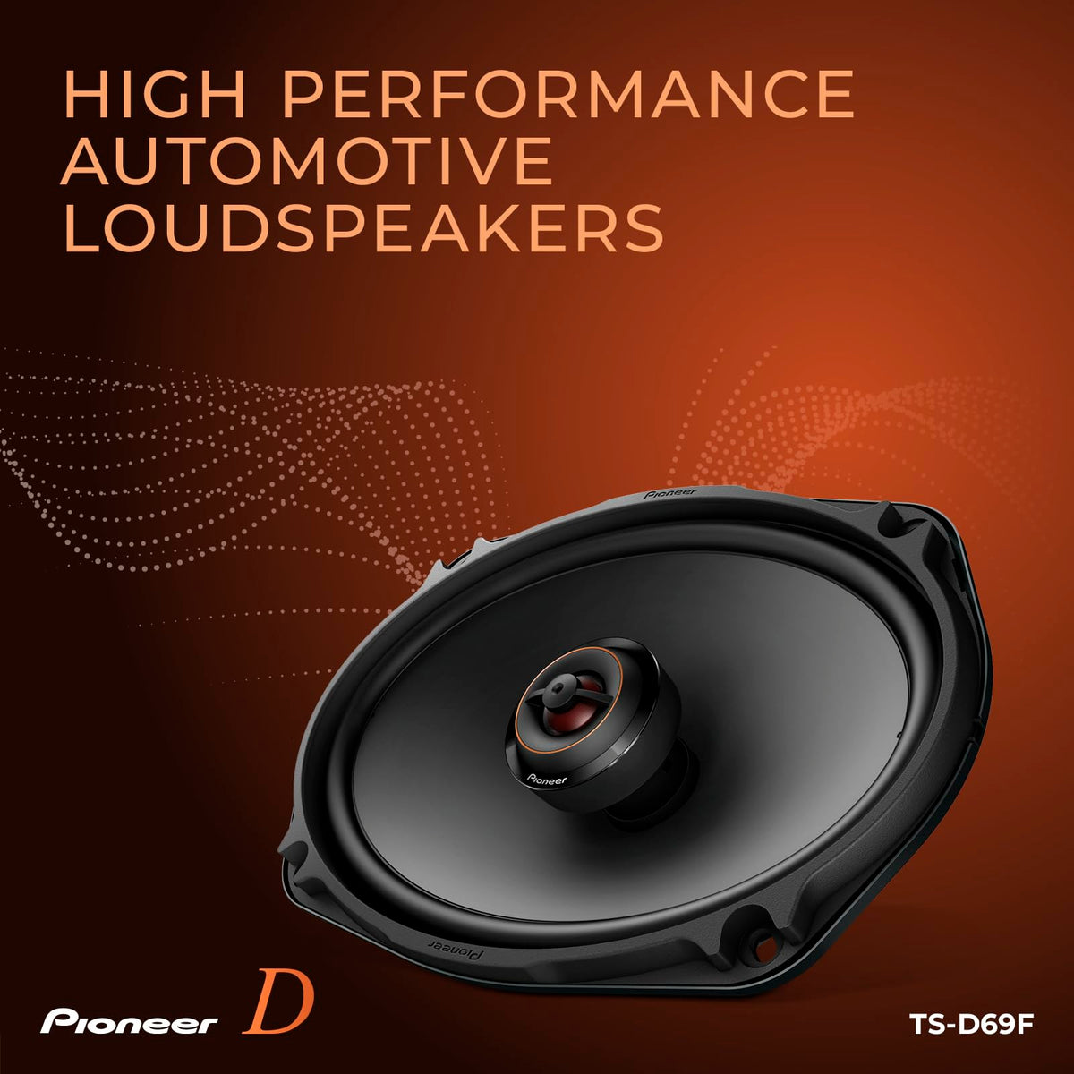 Pioneer TS-D69F peak power label up to 330W.
