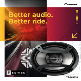 PIONEER TS-F6935R close-up of cone texture for stronger bass response