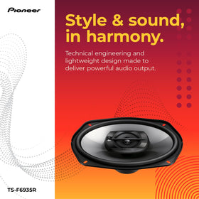 PIONEER TS-F6935R tweeter detail delivering clear high-frequency detail