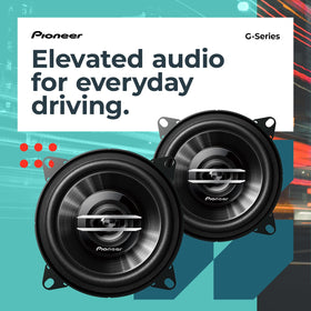 PIONEER TS-G1020S cone close-up highlighting materials for balanced sound