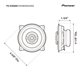 PIONEER TS-G1020S box and included hardware for straightforward installation