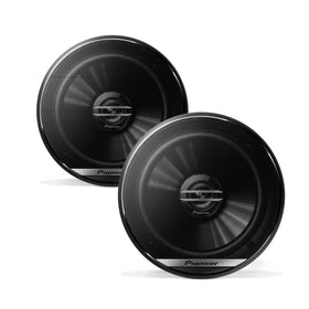 PIONEER TS-G1620F front view showing grille and mounting, delivers balanced sound