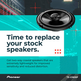 PIONEER tweeter detail showing dome design for smooth treble clarity