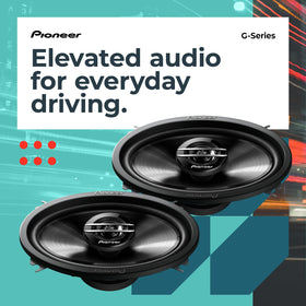 PIONEER cone close-up highlighting durable cone texture for improved midrange clarity