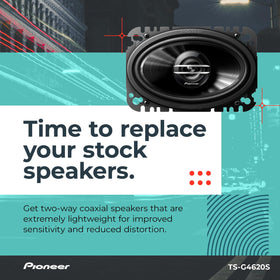 PIONEER tweeter detail focusing on treble driver for crisper high frequencies