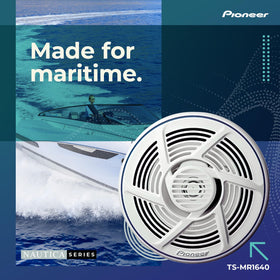 PIONEER TS-MR1640 UV-protected materials resist sun exposure for outdoor marine use.