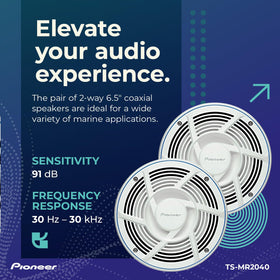 Pioneer TS-MR2040 easy installation with common mounting hardware