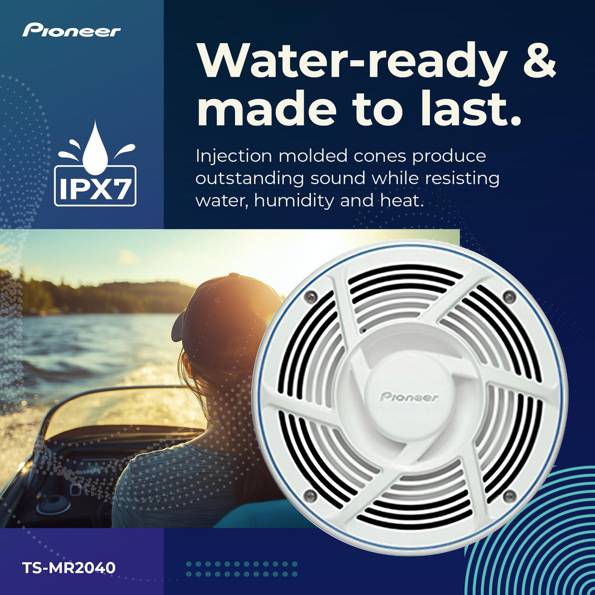 Pioneer TS-MR2040 IMPP cone woofer for richer bass