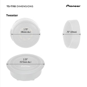 PIONEER TS-T110 in car interior lifestyle scene delivering crisp vocals