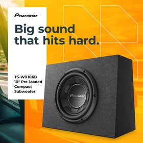 Pioneer TS-WX106B wires easily with 4Ω SVC for simple installation.