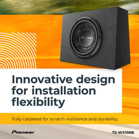 Pioneer TS-WX106B cooling system helps maintain cooler voice coil during loud playback.