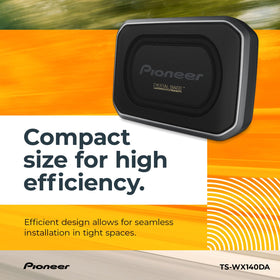 Pioneer TS-WX140DA EV-optimized amp provides efficient power for longer trips