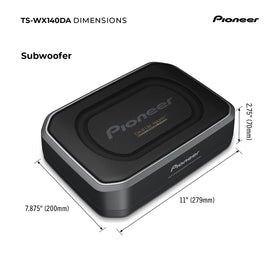 Pioneer TS-WX140DA installation in small storage compartments for flexibility