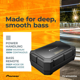 Pioneer TS-WX400DA bass mode Deep highlights rich low end.