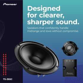 Pioneer TS-Z65C inline crossover for clean signal management.