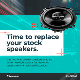 PIONEER tweeter detail emphasizing crisp highs and vocal clarity