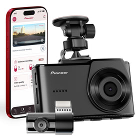Pioneer VREC-H520DC front camera view for comprehensive road monitoring.