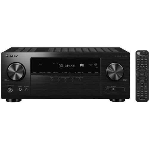 Pioneer VSX-935 back panel with multiple inputs for flexible wiring.