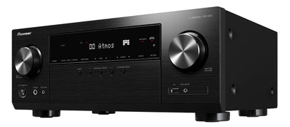 Pioneer VSX-935 front panel view showing sleek controls for quick setup.