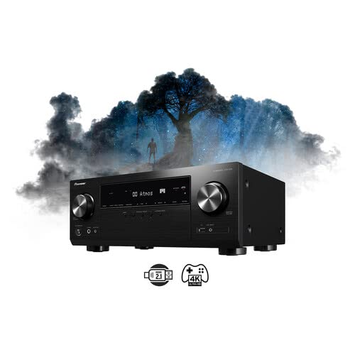 Pioneer VSX-935 room-ready compact design with strong processing.