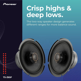 Pioneer Z-Series inline crossover enables clean signal routing and easy setup.