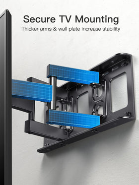 Pipishell articulating arms closeup showing sturdy steel construction