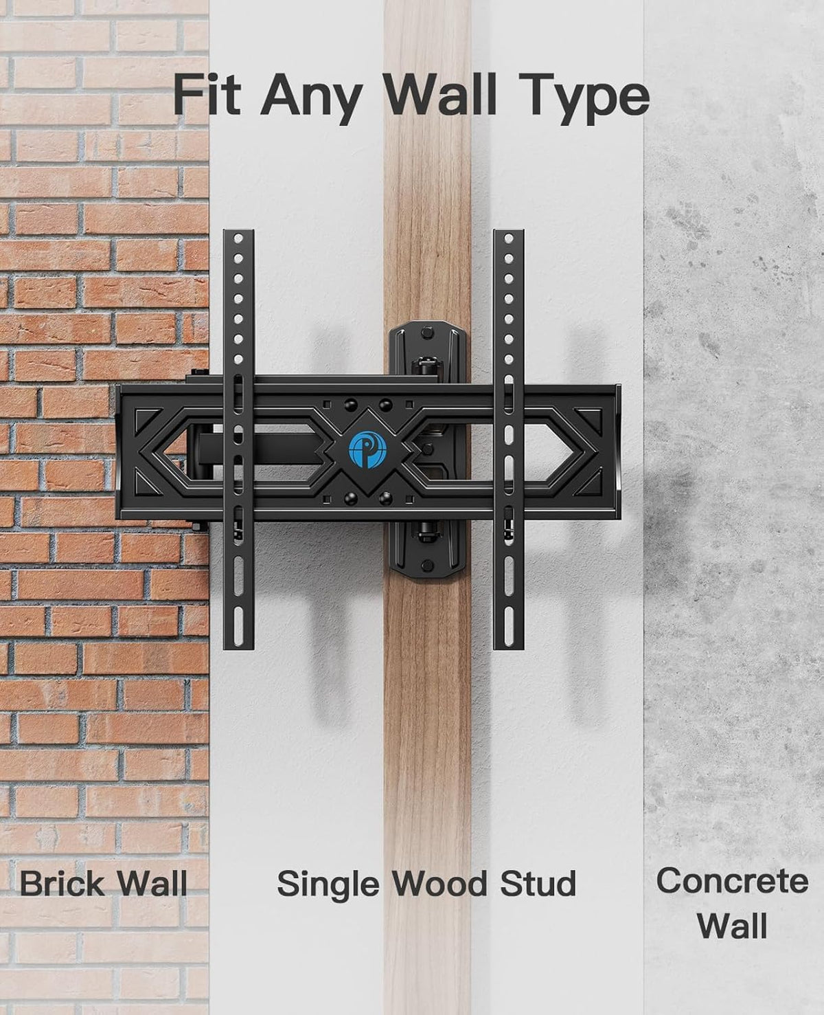 Pipishell close-up of dual articulating arms showing reinforced support