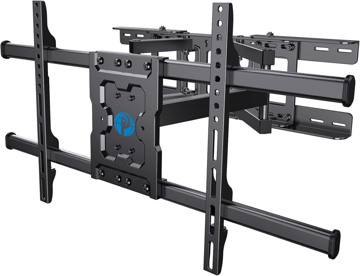 Pipishell front view of mounted TV showing slim profile and secure hold
