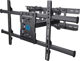 Pipishell front view of mounted TV showing slim profile and secure hold